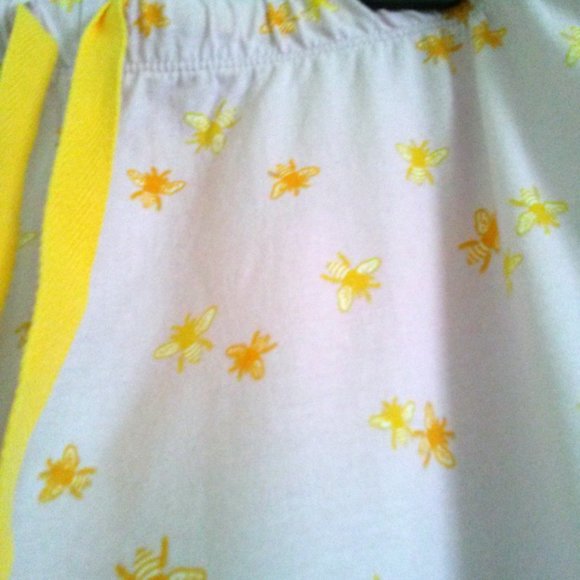 Women's Lounge Pants, Pastel Mauve & Yellow Bees, Relaxed Fit, Medium - Picture 4 of 16
